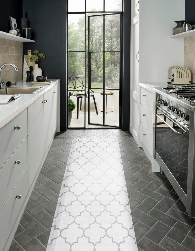 Cozy Mat Collection Area Rug - Bliss Rectangle white Gray lifestyle 18