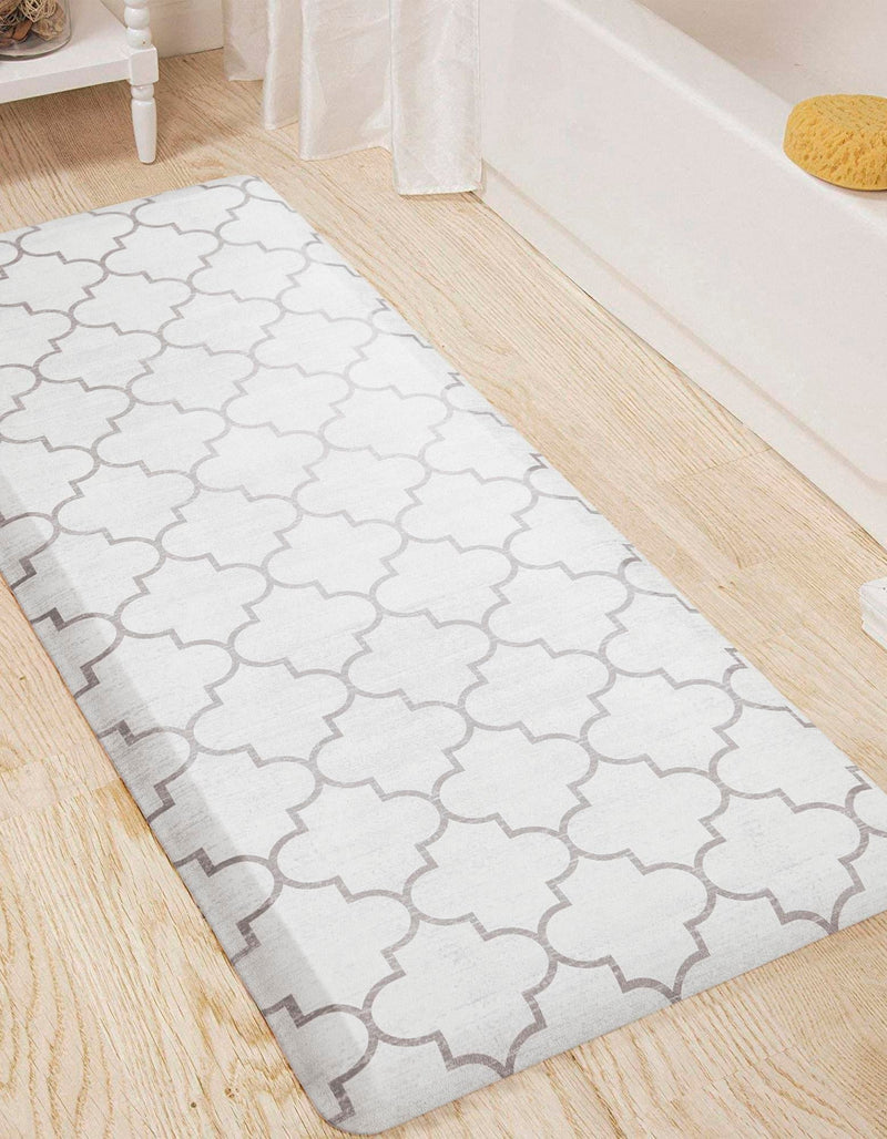 Cozy Mat Collection Area Rug - Bliss Rectangle white Gray lifestyle 26