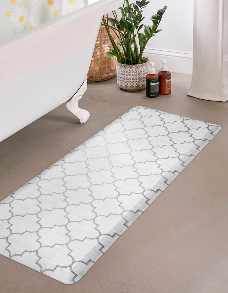 Cozy Mat Collection Area Rug - Bliss Rectangle white Gray lifestyle 41