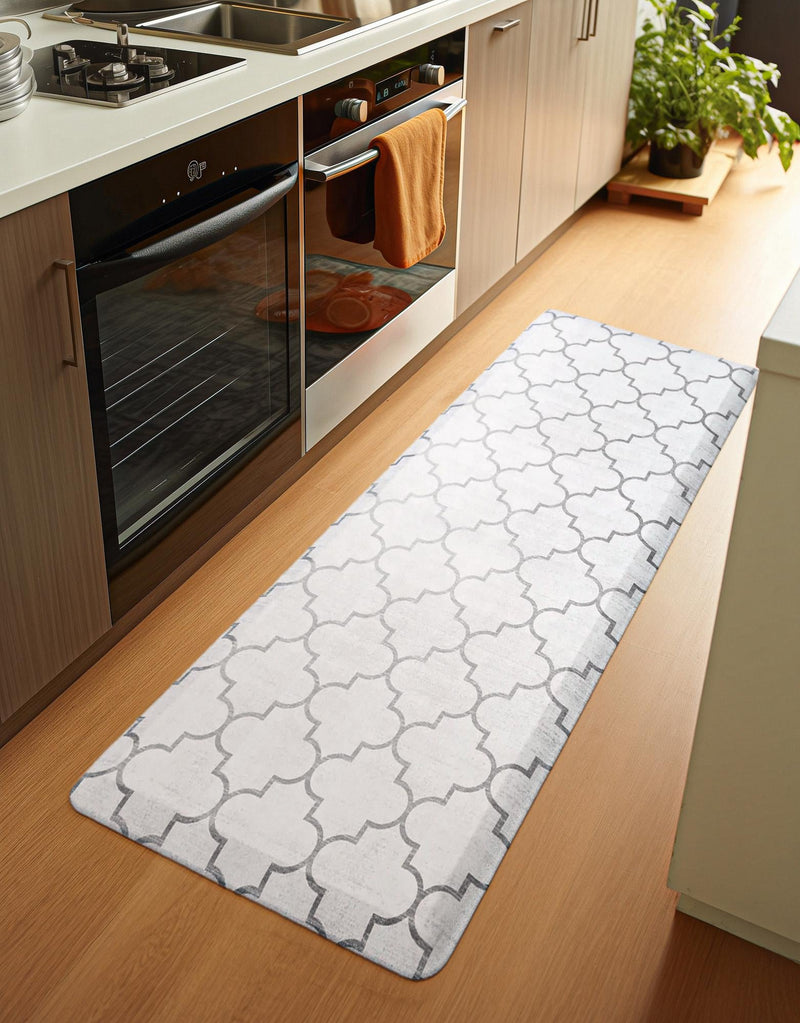 Cozy Mat Collection Area Rug - Bliss Rectangle white Gray lifestyle 45