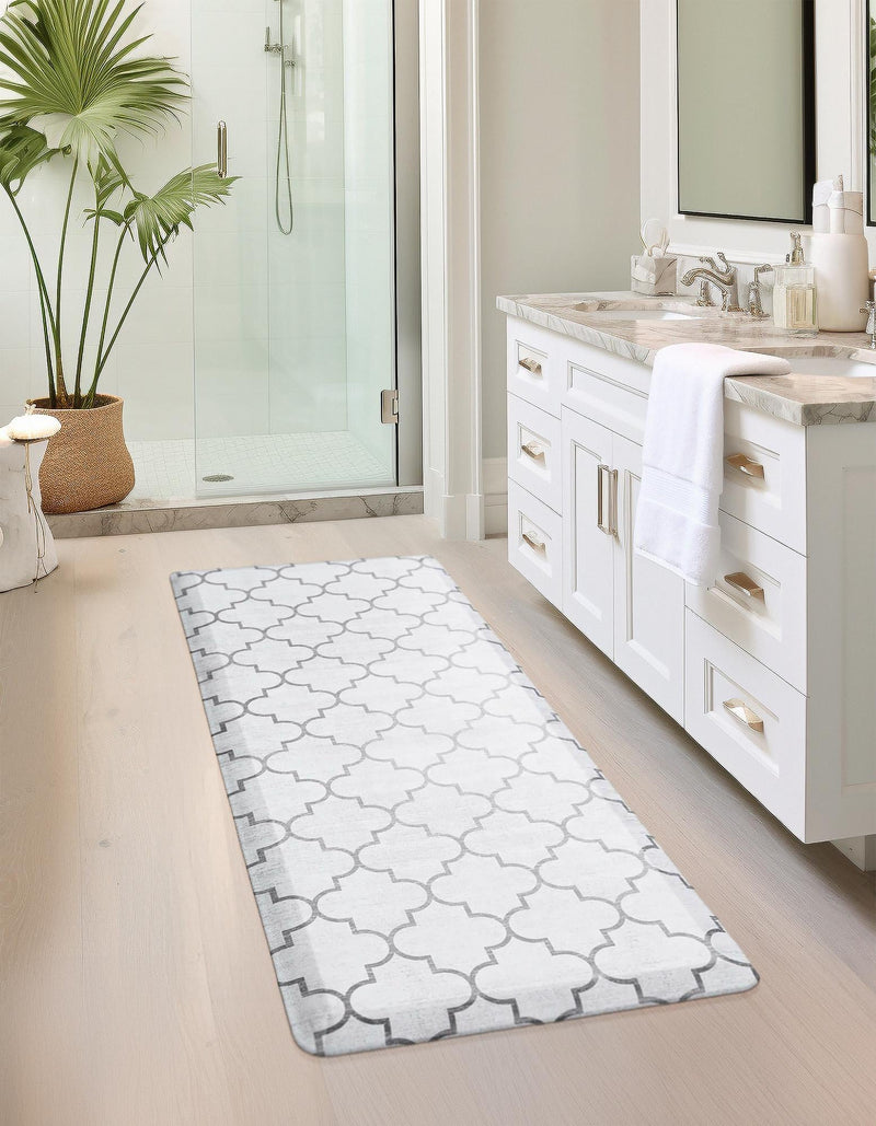 Cozy Mat Collection Area Rug - Bliss Rectangle white Gray lifestyle 47