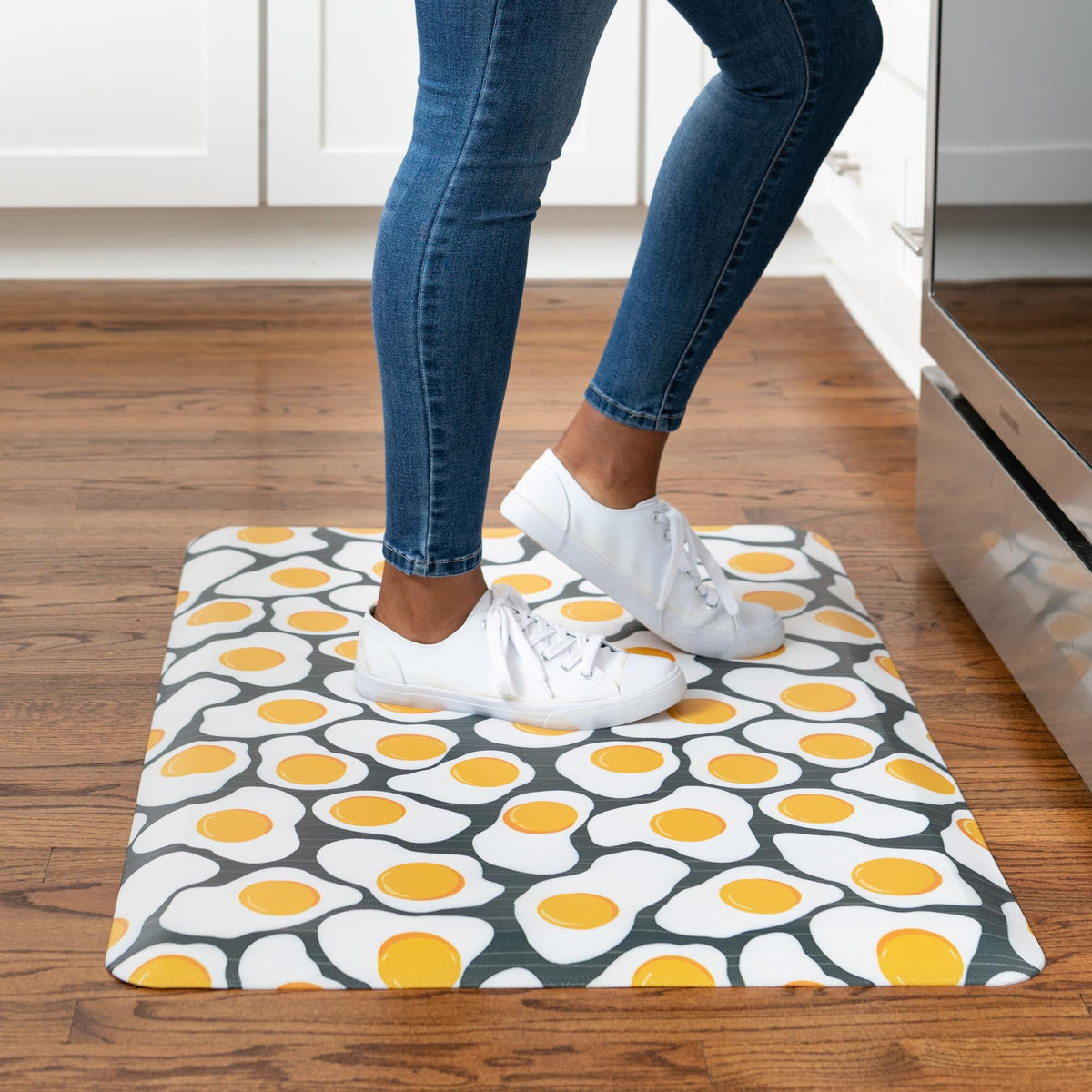 Cozy Haven Mat Collection Area Rug - Nirvana Rectangle Black and White lifestyle 28