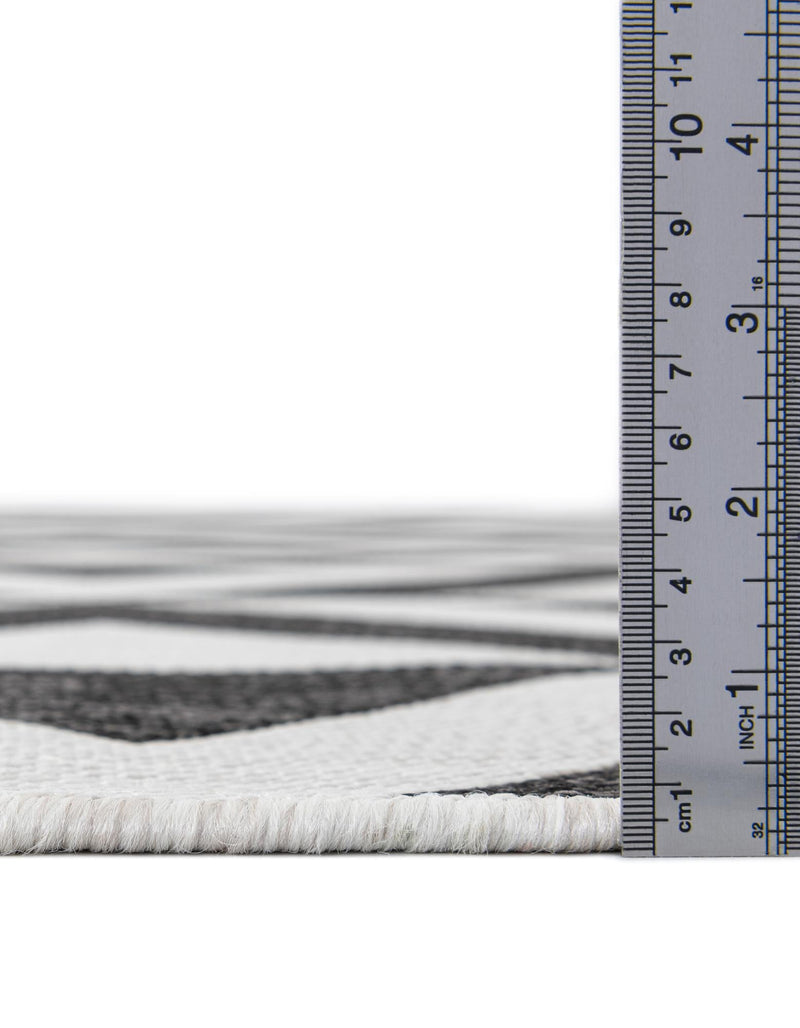 Urban Oasis Rugs Collection Area Rug - Highrise (Charcoal Gray) Octagon Charcoal Gray lifestyle 3