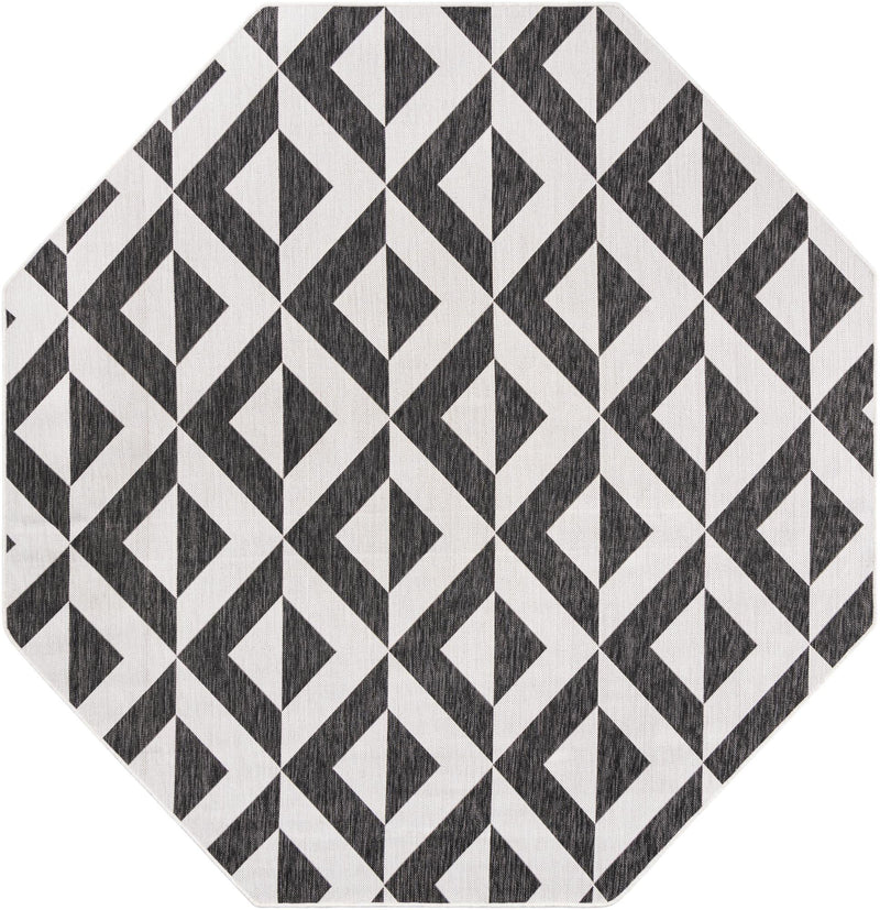 Urban Oasis Rugs Collection Area Rug - Highrise (Charcoal Gray) Octagon Charcoal Gray Main