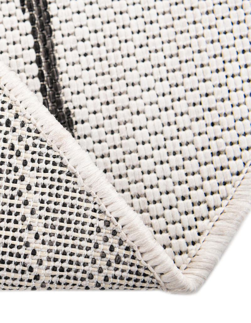 Garden Terrace Escape Collection Area Rug - Evergreen (Charcoal Ivory) Round Charcoal Ivory lifestyle 7