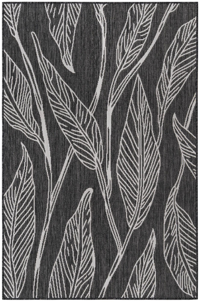Garden Terrace Escape Collection Area Rug - Evergreen (Ivory Charcoal) Rectangle Ivory Charcoal lifestyle 2