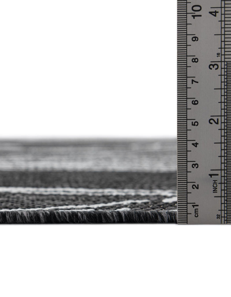Garden Terrace Escape Collection Area Rug - Evergreen (Ivory Charcoal) Runner Ivory Charcoal lifestyle 3