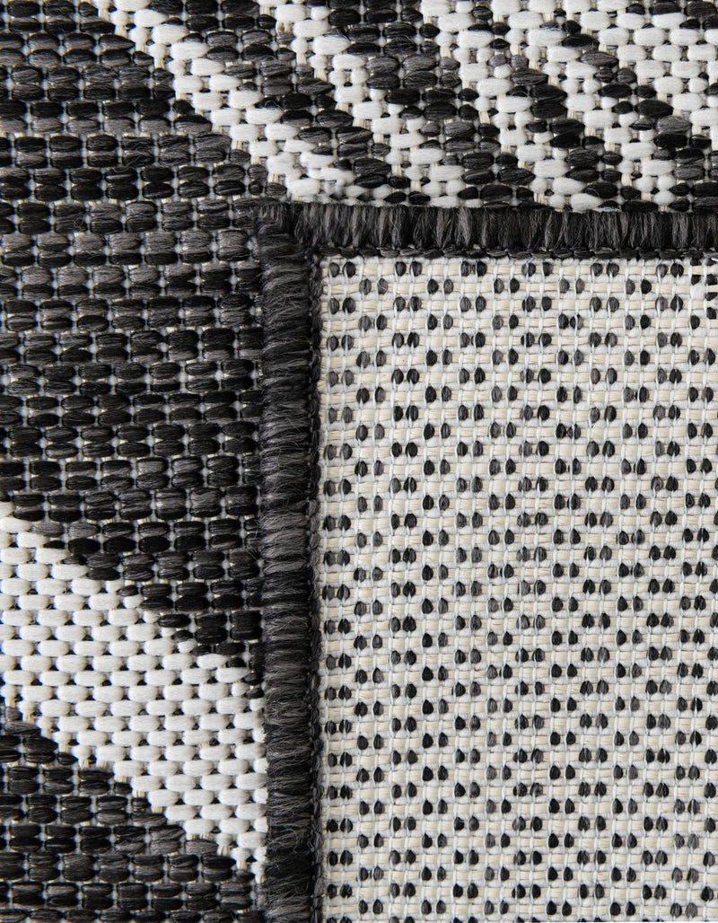 Garden Terrace Escape Collection Area Rug - Evergreen (Ivory Charcoal) Runner Ivory Charcoal lifestyle 7