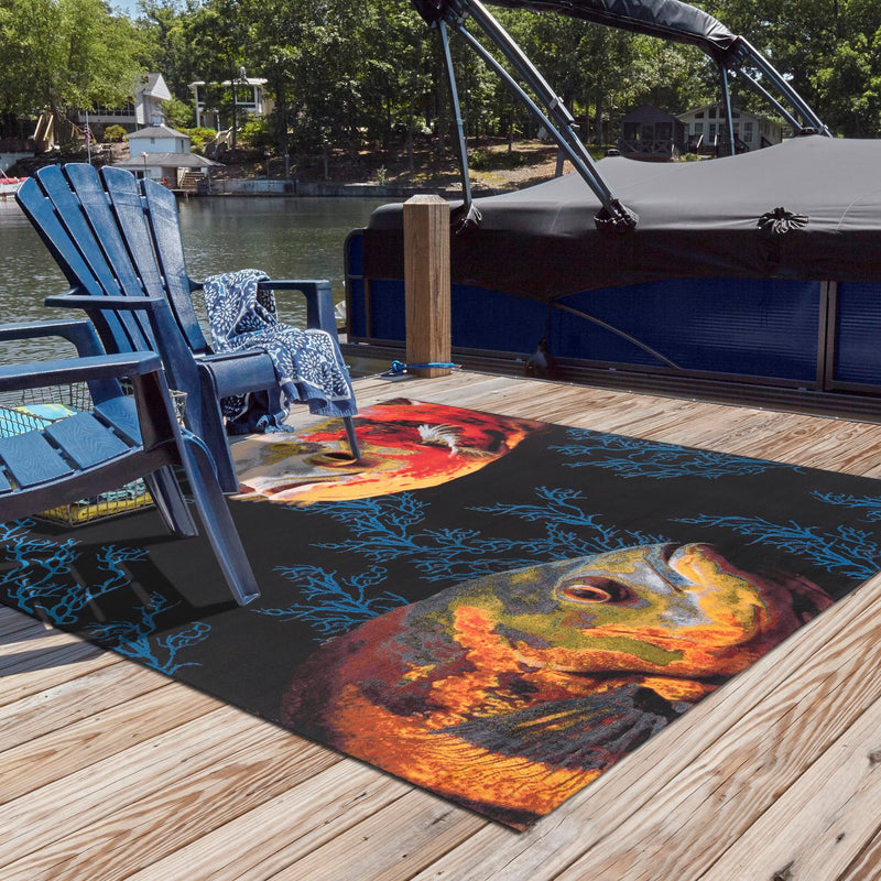 Seaside Haven Rugs Collection Area Rug - Harbor Square Multi lifestyle 62