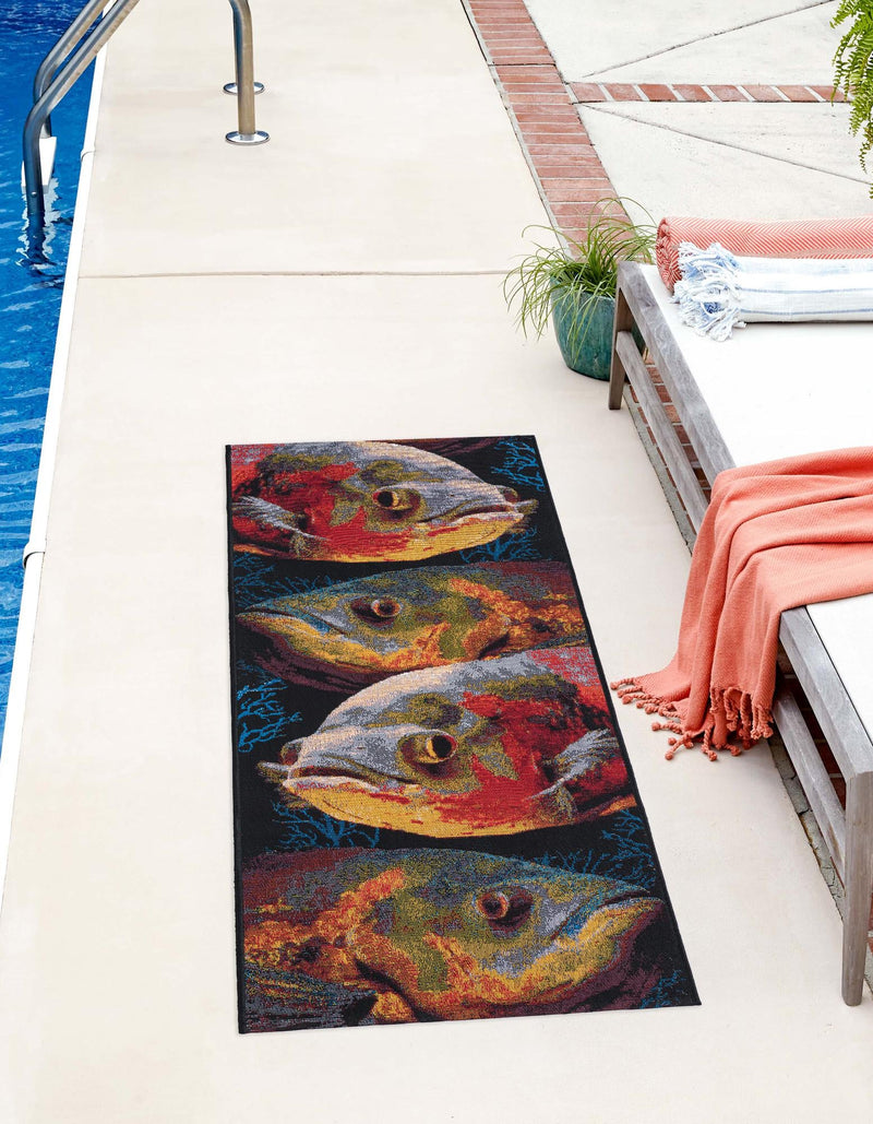 Seaside Haven Rugs Collection Area Rug - Harbor Runner Multi lifestyle 22