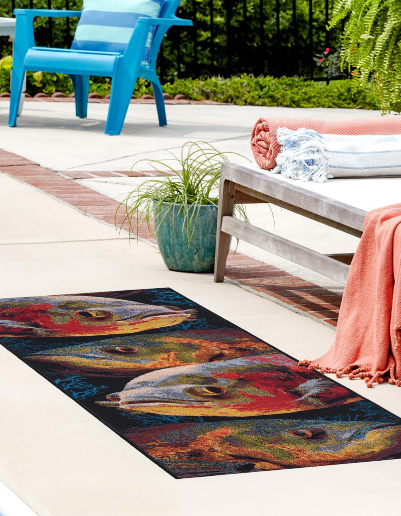 Seaside Haven Rugs Collection Area Rug - Harbor Runner Multi lifestyle 25