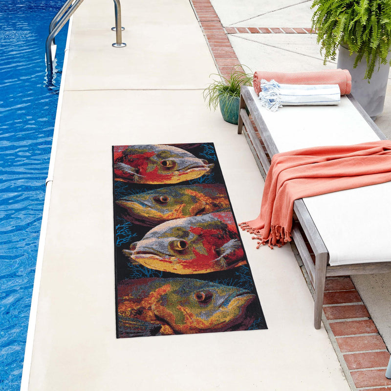 Seaside Haven Rugs Collection Area Rug - Harbor Runner Multi lifestyle 58