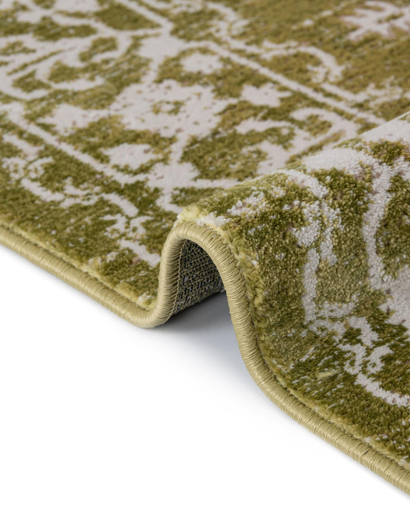 Rustic Charm Revival Collection Area Rug - Farmstead Square Light Green lifestyle 67