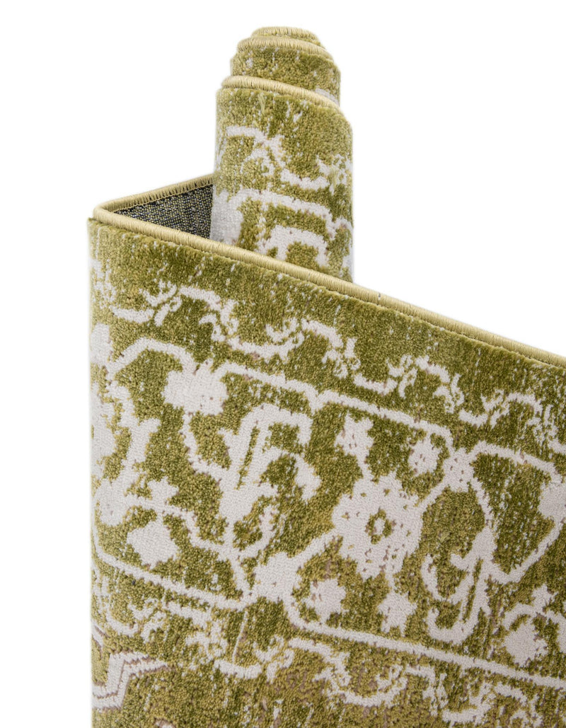 Rustic Charm Revival Collection Area Rug - Farmstead Square Light Green lifestyle 68