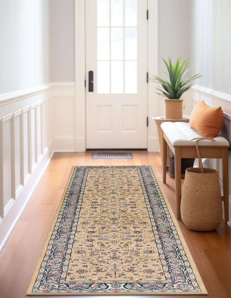 Persian Elegance Collection Area Rug - Ardabil Runner Beige lifestyle 55