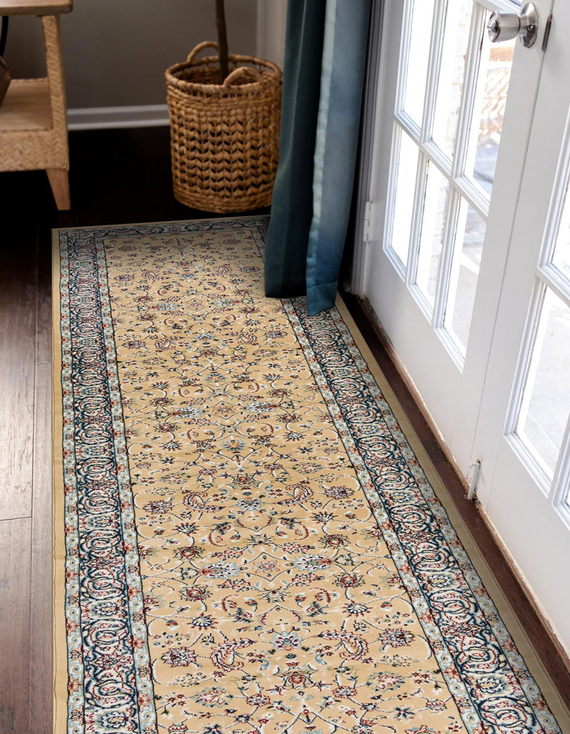 Persian Elegance Collection Area Rug - Ardabil Runner Beige lifestyle 80