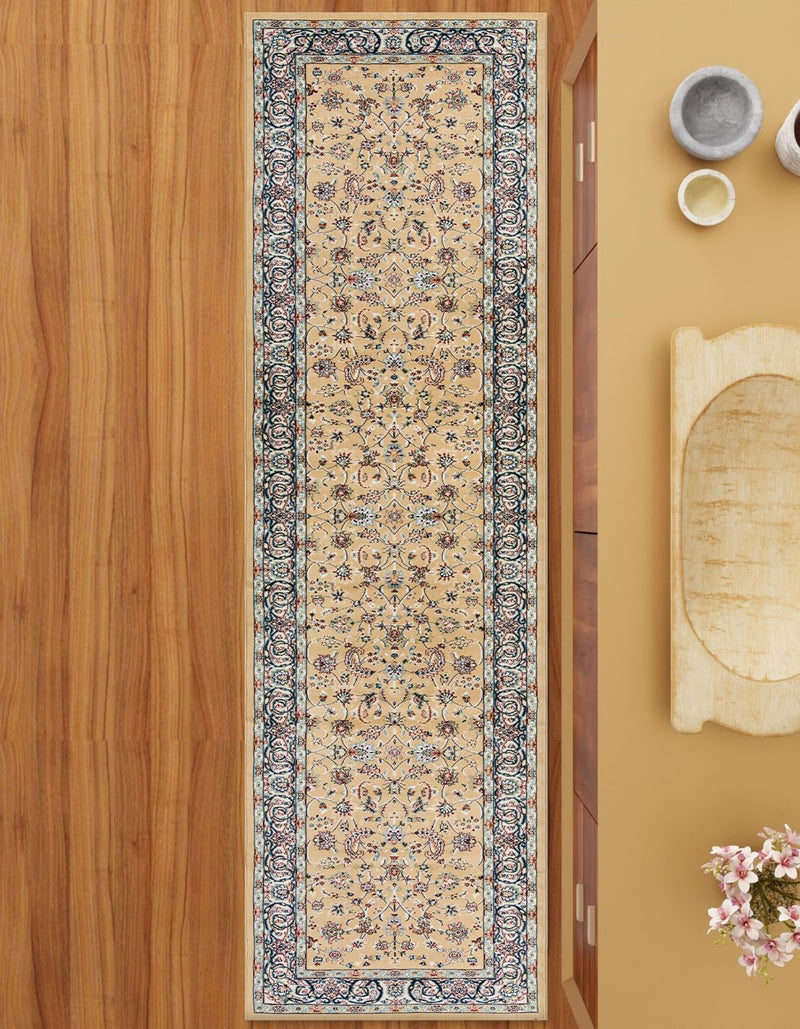 Persian Elegance Collection Area Rug - Ardabil Runner Beige lifestyle 87