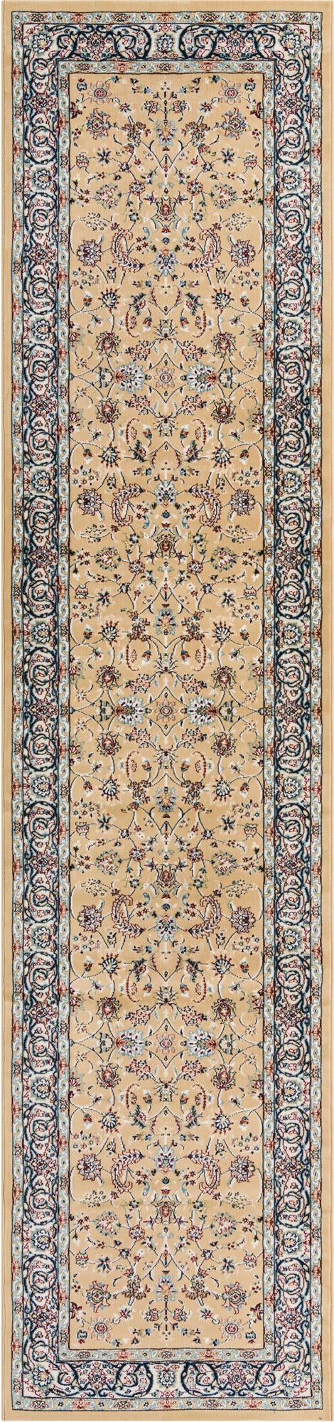 Persian Elegance Collection Area Rug - Ardabil Runner Beige lifestyle 36