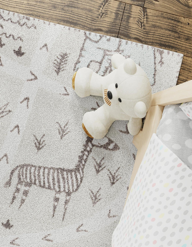 Playful Patterns Collection Area Rug - Enigma Square Gray lifestyle 29