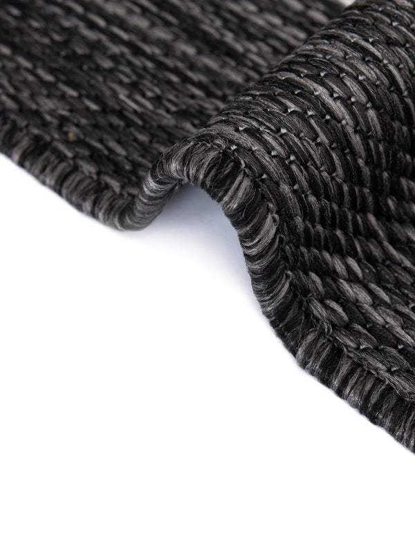 Urban Terrace Collection Area Rug - Parkside Square Black and White lifestyle 8