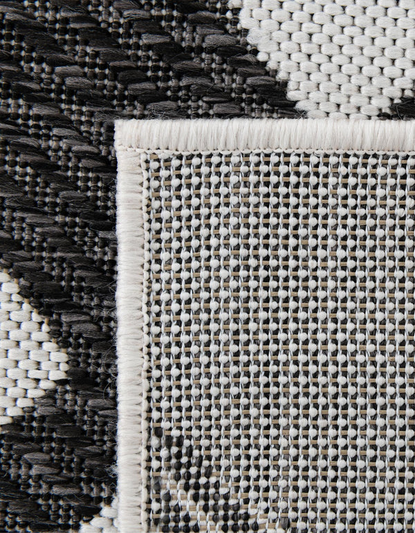 Urban Terrace Collection Area Rug - Bowery Runner Black and White lifestyle 7