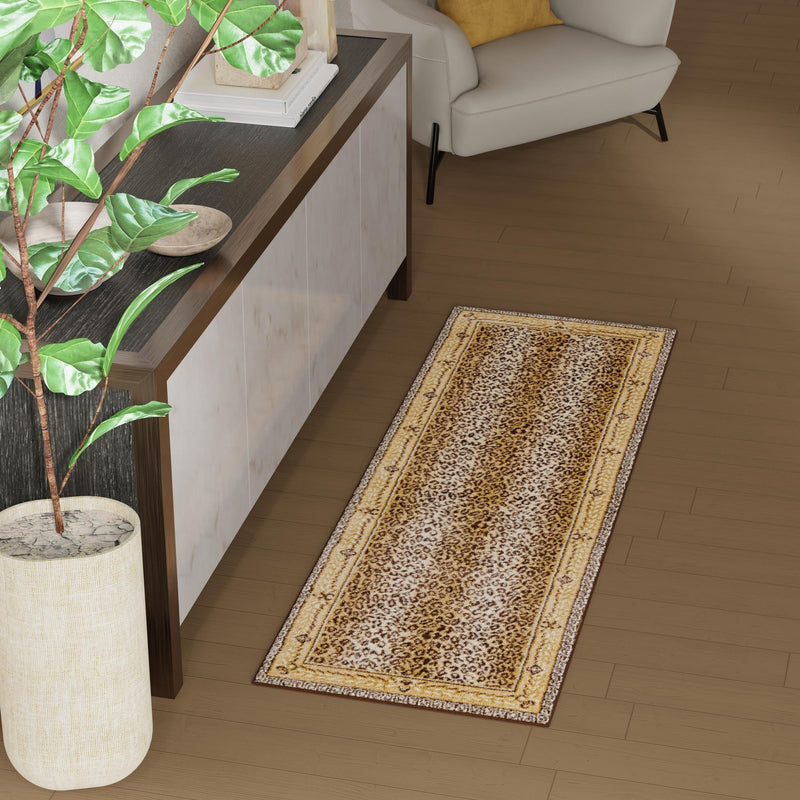 Savannah Sojourn Collection Area Rug - Limpopo Runner Brown lifestyle 57