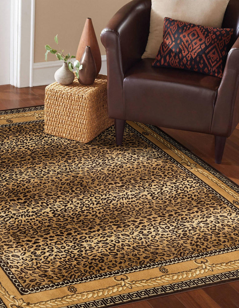 Savannah Sojourn Collection Area Rug - Limpopo Square Brown lifestyle 24
