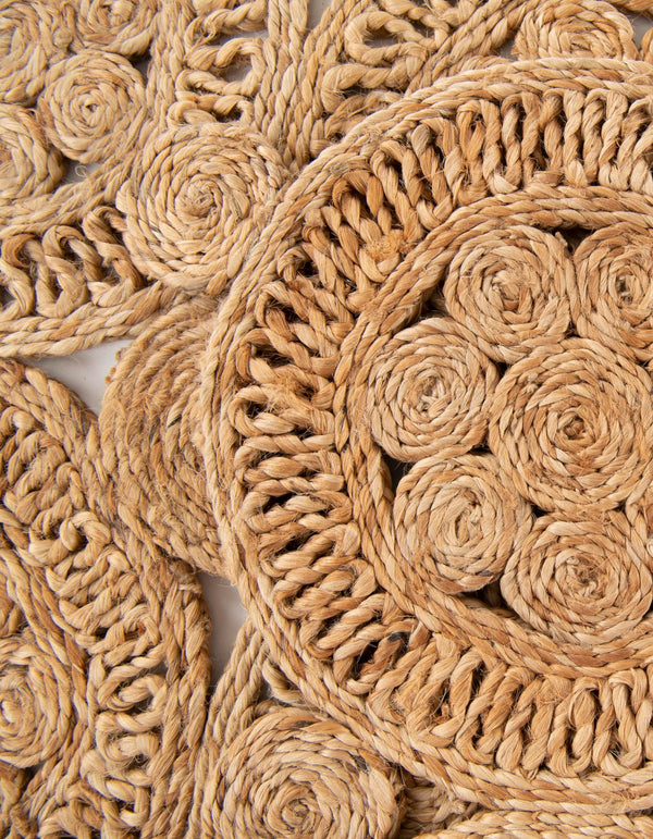 Woven Seaside Jute Collection Area Rug - Whittaker Rectangle Natural lifestyle 7