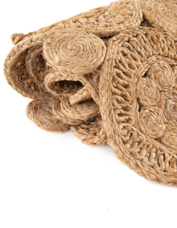 Woven Seaside Jute Collection Area Rug - Whittaker Rectangle Natural lifestyle 10