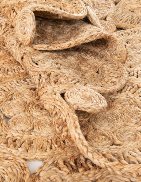 Woven Seaside Jute Collection Area Rug - Whittaker Rectangle Natural lifestyle 11