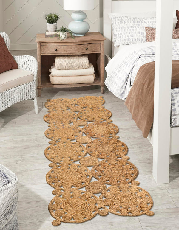 Woven Seaside Jute Collection Area Rug - Whittaker Runner Natural lifestyle 16
