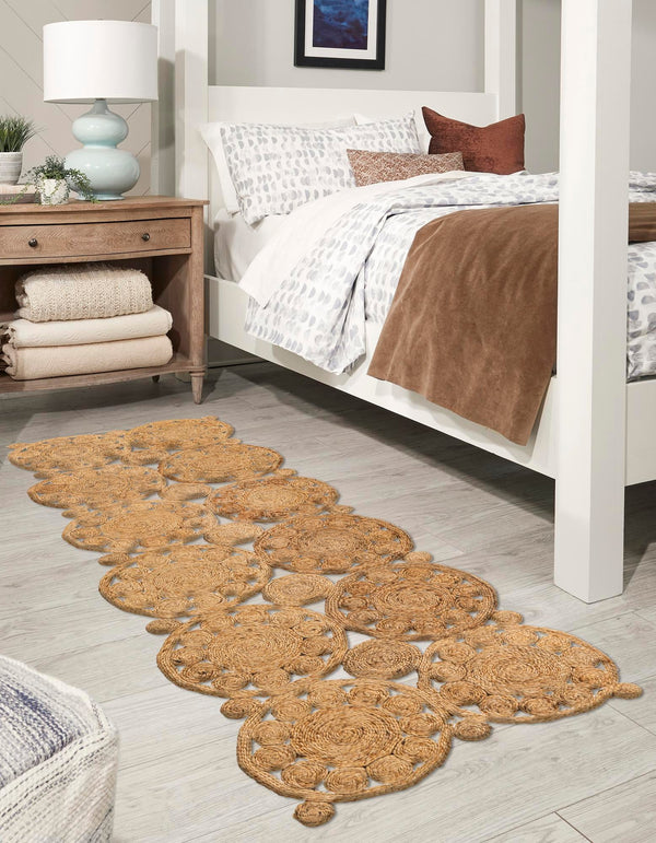 Woven Seaside Jute Collection Area Rug - Whittaker Runner Natural lifestyle 19