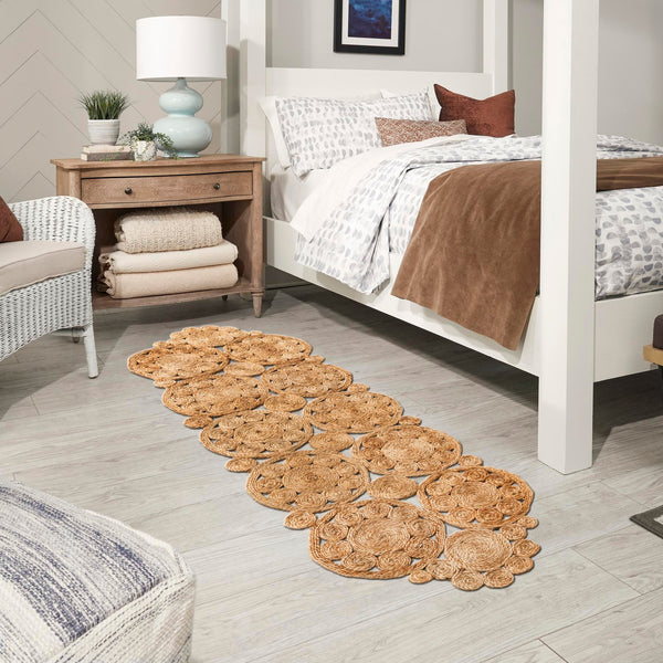 Woven Seaside Jute Collection Area Rug - Whittaker Runner Natural lifestyle 31