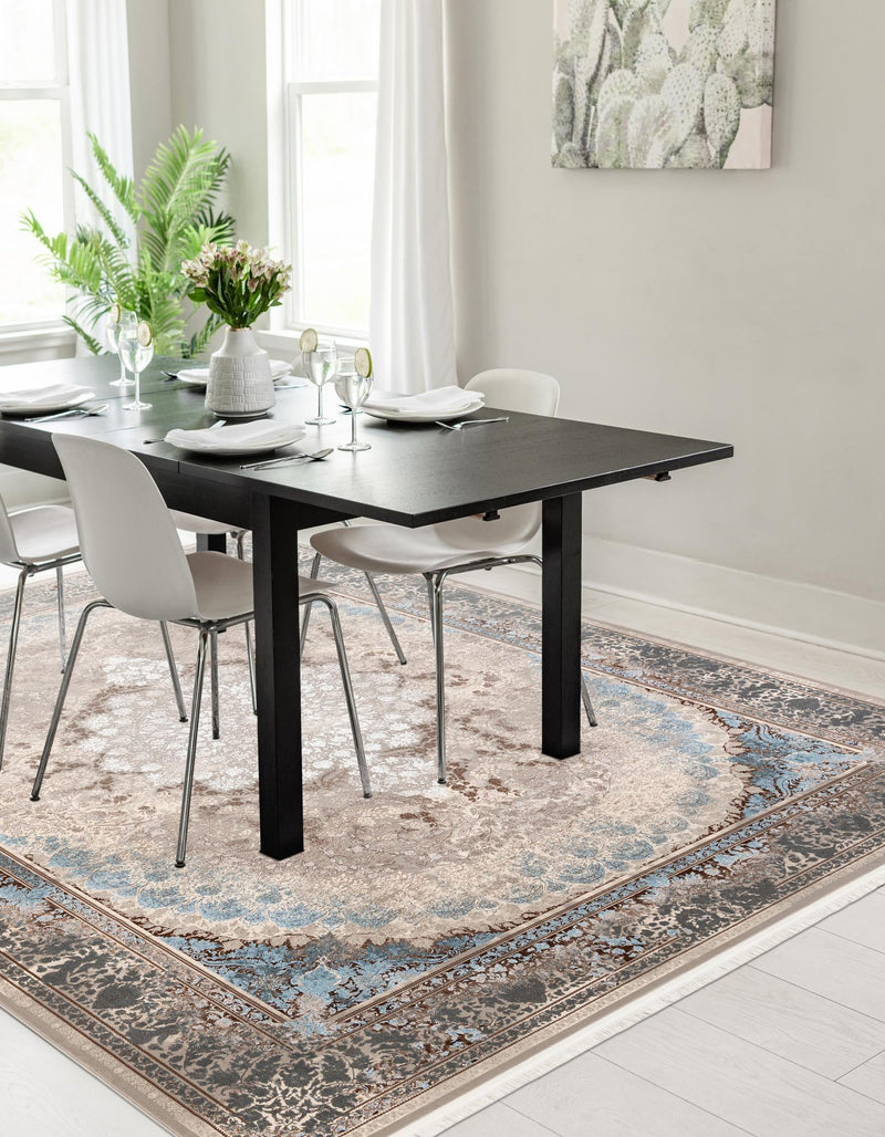 Verona Collection Area Rug - Venice Rectangle Beige lifestyle 5