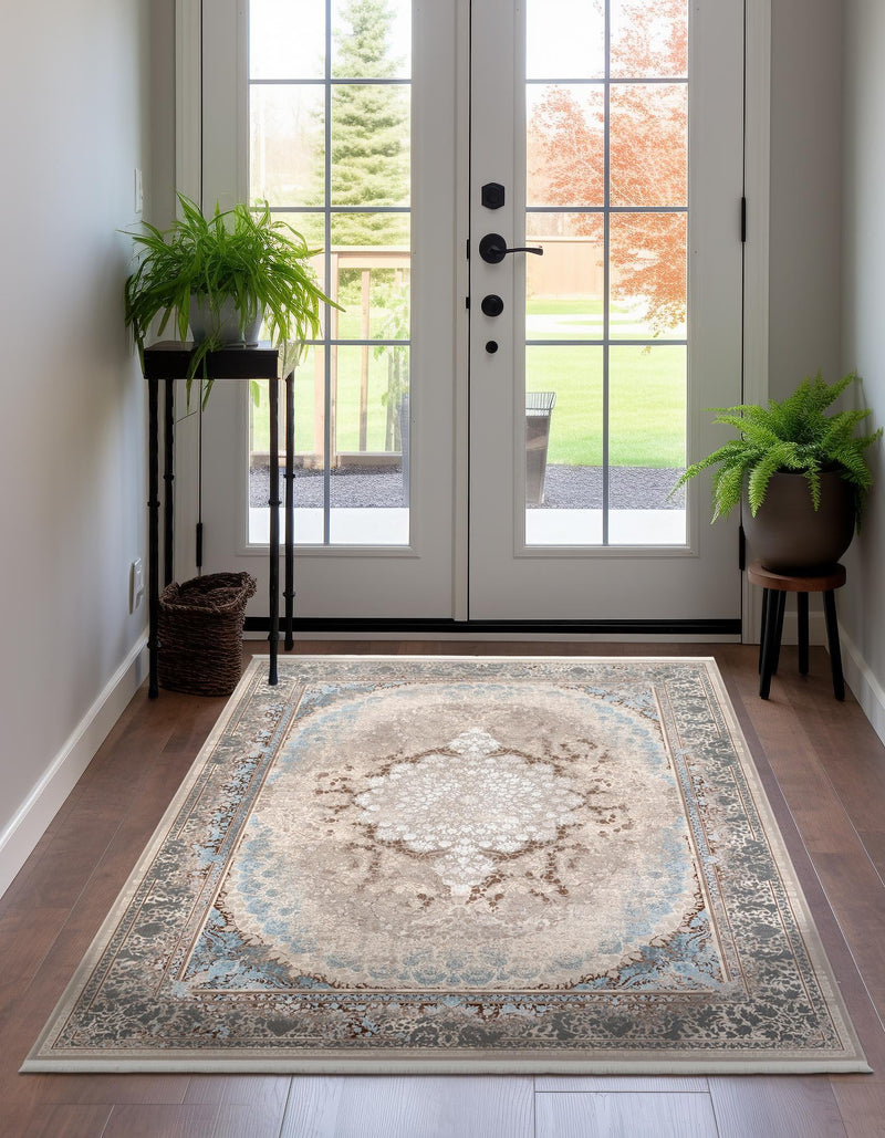 Verona Collection Area Rug - Venice Rectangle Beige lifestyle 10