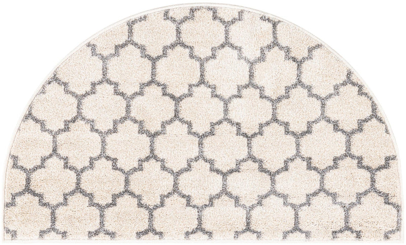 Lattice Gardens Collection Area Rug - Bloomfield (Beige and Gray) Hearth Beige and Gray lifestyle 25