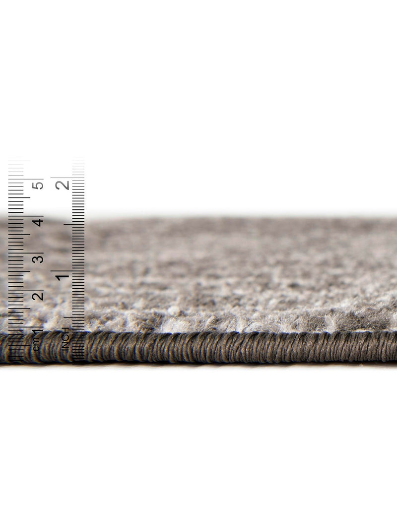 Dover Terrace Collection Area Rug - Lagoon (Dark Gray) Square Dark Gray lifestyle 1