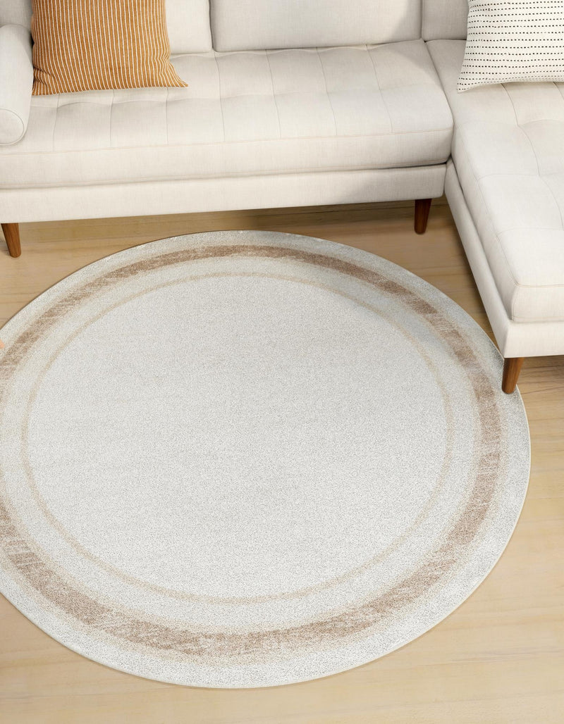 Coastal Haven Collection Area Rug - Mariner Round Ivory lifestyle 18