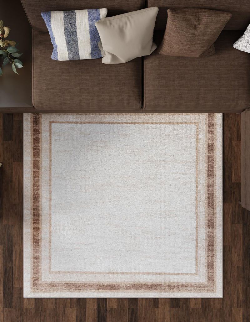 Coastal Haven Collection Area Rug - Mariner Square Ivory lifestyle 64