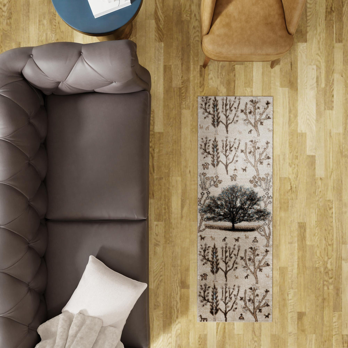 Coastal Haven Collection Area Rug - Coastline Runner Beige lifestyle 82
