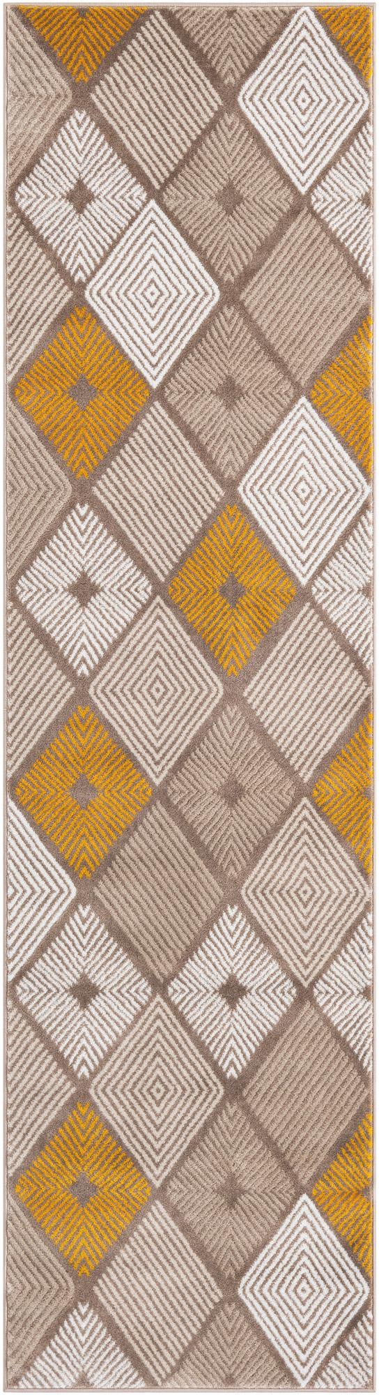 Coastal Haven Collection Area Rug - Anchorage Runner Ivory and Yellow lifestyle 44