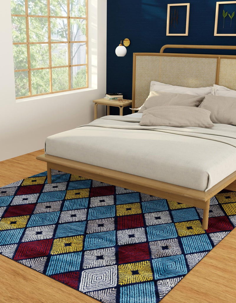 Coastal Haven Collection Area Rug - Anchorage Square Multi lifestyle 72
