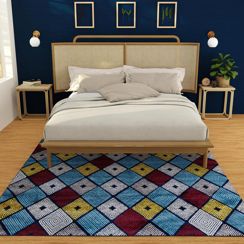 Coastal Haven Collection Area Rug - Anchorage Square Multi lifestyle 131