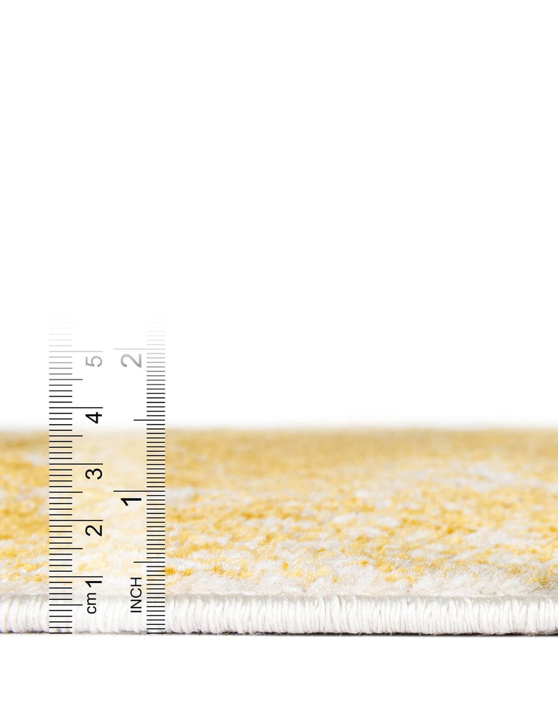 Dover Terrace Collection Area Rug - Lagoon (Yellow) Square Yellow lifestyle 11