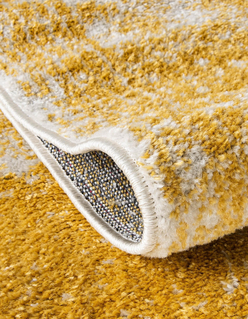 Dover Terrace Collection Area Rug - Lagoon (Yellow) Square Yellow lifestyle 13