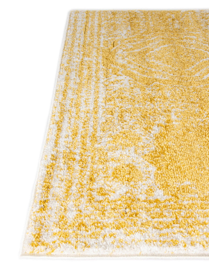 Dover Terrace Collection Area Rug - Lagoon (Yellow) Square Yellow lifestyle 15