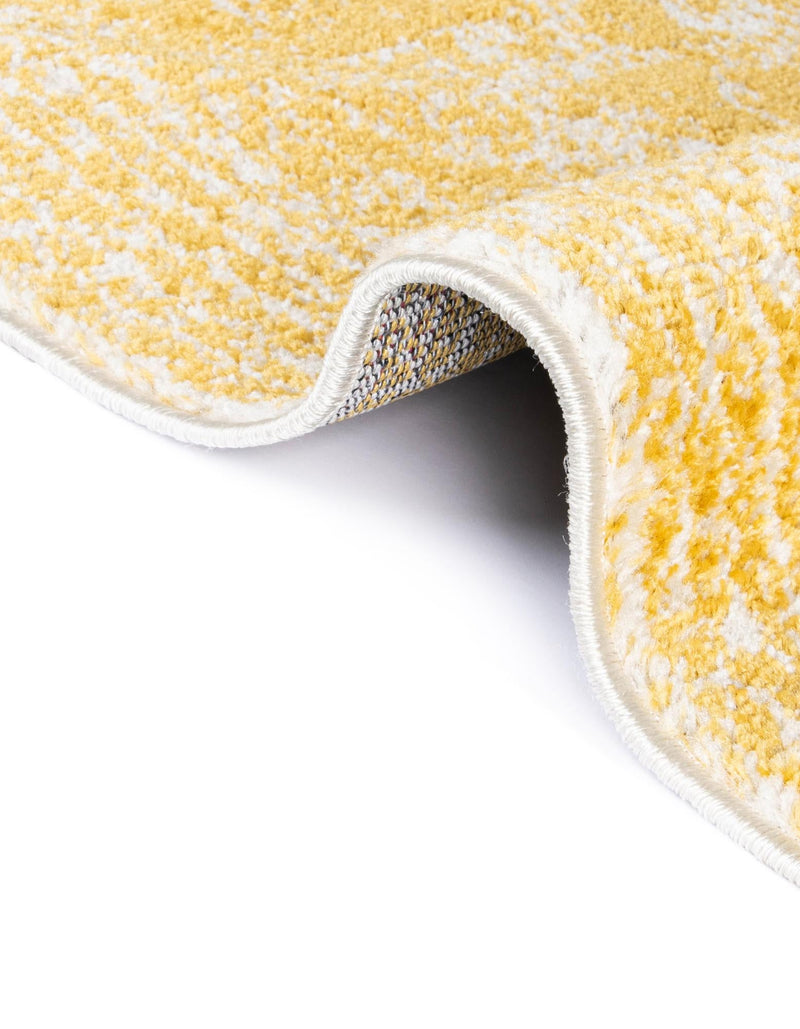 Dover Terrace Collection Area Rug - Lagoon (Yellow) Square Yellow lifestyle 21