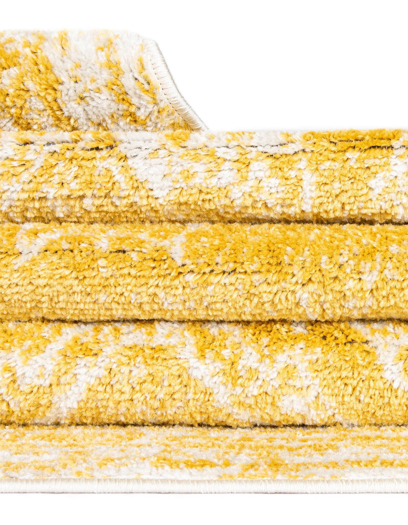 Dover Terrace Collection Area Rug - Lagoon (Yellow) Square Yellow lifestyle 25