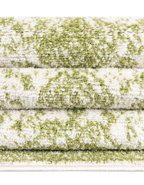Dover Terrace Collection Area Rug - Marina (Green) Square Green lifestyle 18