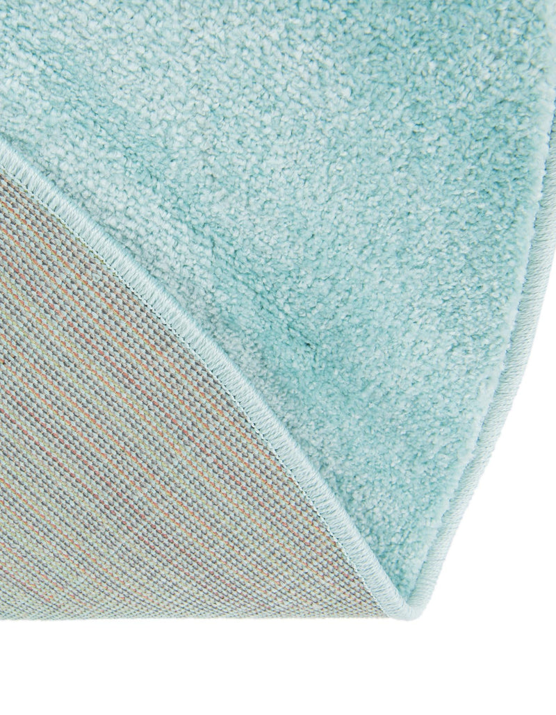 Playful Patterns Collection Area Rug - Vibrant Round Teal lifestyle 34